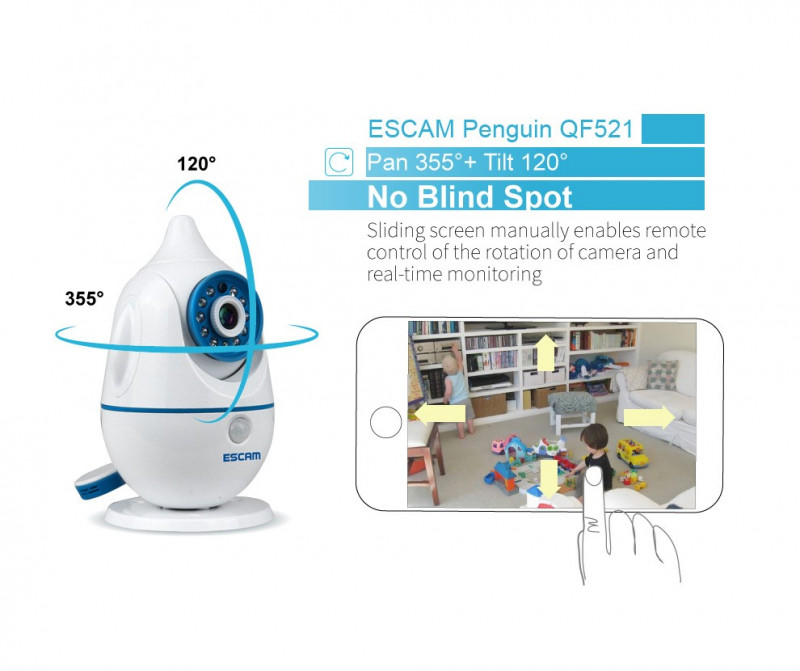 Aliexpress: IP камера - ESCAM Penguin QF521
