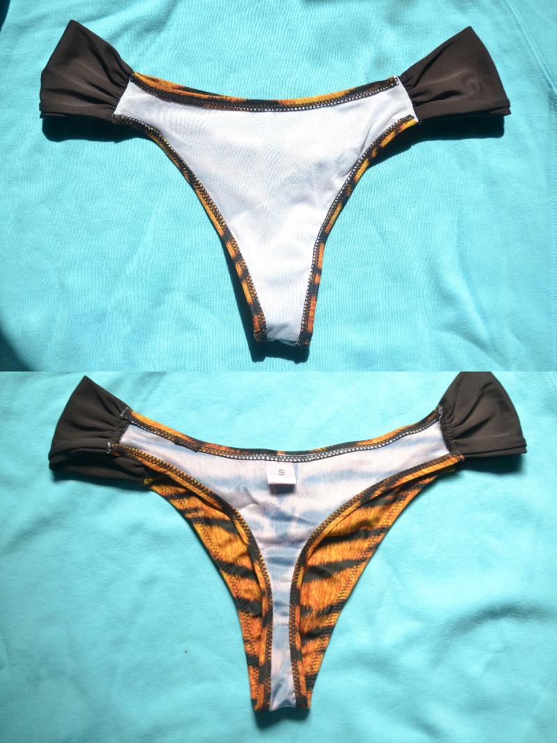     , Orange Leopard Bikini ...