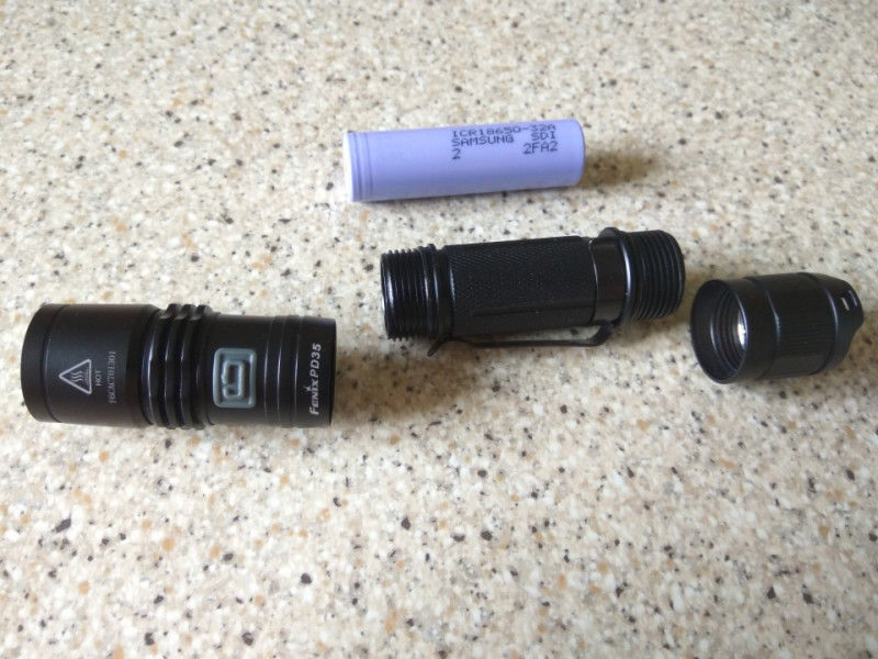 Lightinthebox: Карманный фонарь Fenix PD35 960LM. Сравнение по мощности с Fenix BC30R.