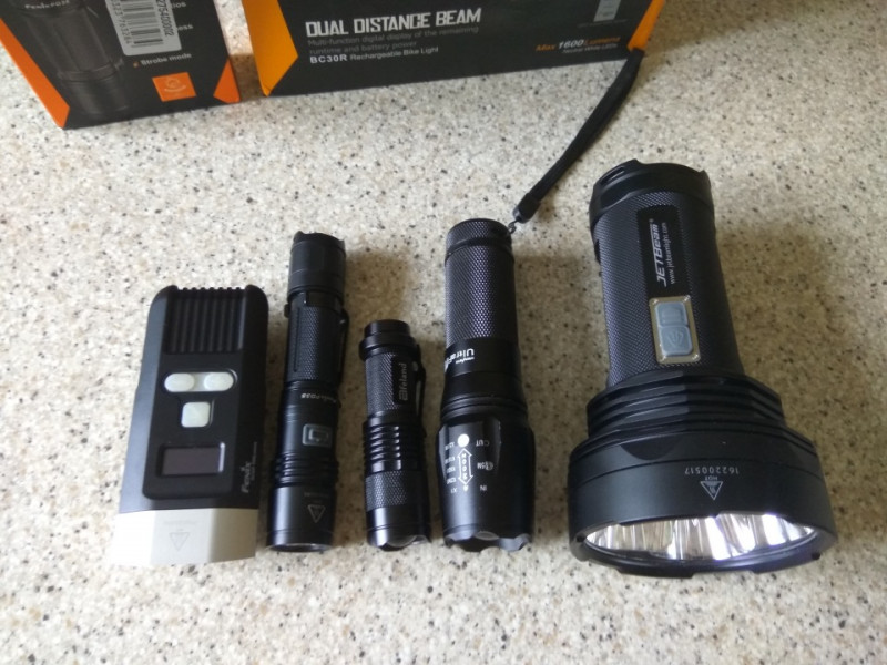 Lightinthebox: Карманный фонарь Fenix PD35 960LM. Сравнение по мощности с Fenix BC30R.