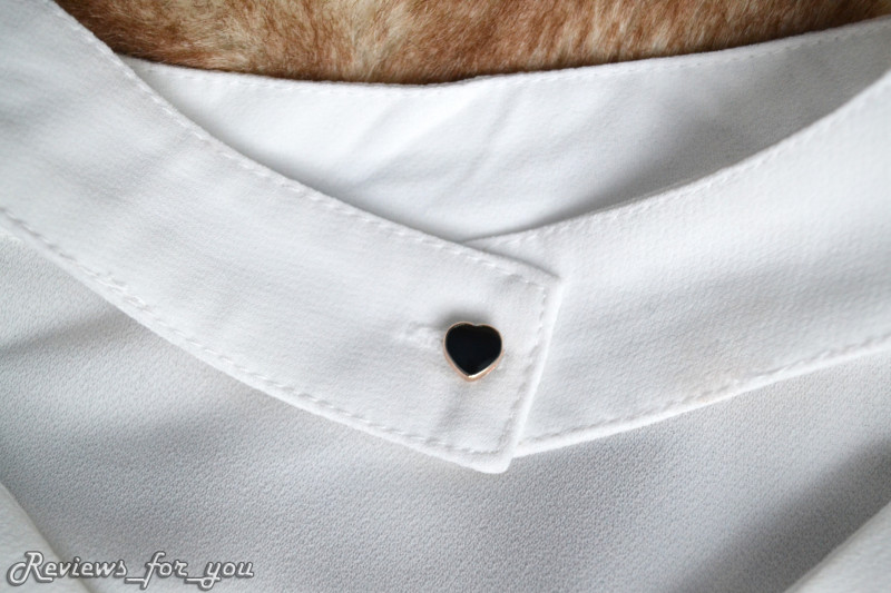 Aliexpress: Блузка с короткими рукавами / блузка молочного цвета