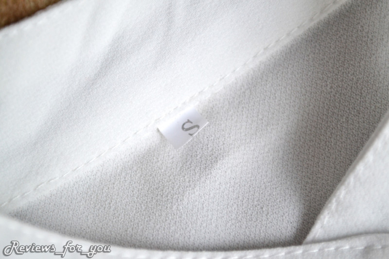 Aliexpress: Блузка с короткими рукавами / блузка молочного цвета