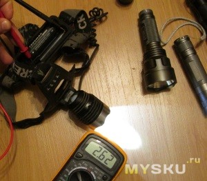 Налобник с БИК на XML с директдрайвом. Напряжение на аккумуляторе Налобник с БИК на XML с директдрайвом. Напряжение на аккумуляторе