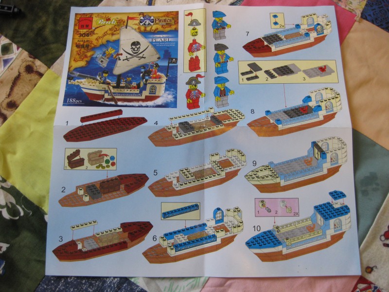 Инструкция лего пиратский корабль