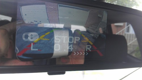 Видео парктроник и экран в зеркале