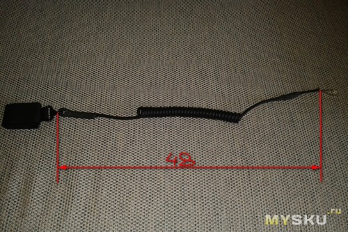 Общая длина шнура