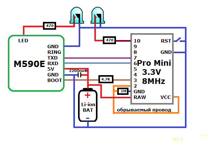 Схема подключения мираж gsm m8 03