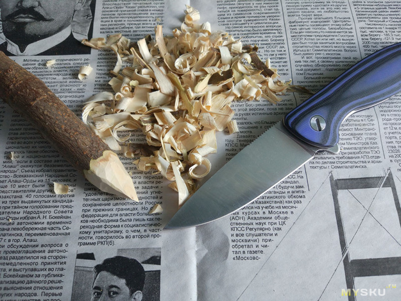 Китайская копия ножа Широгоров Ф3 или сказ о Синем полосатике