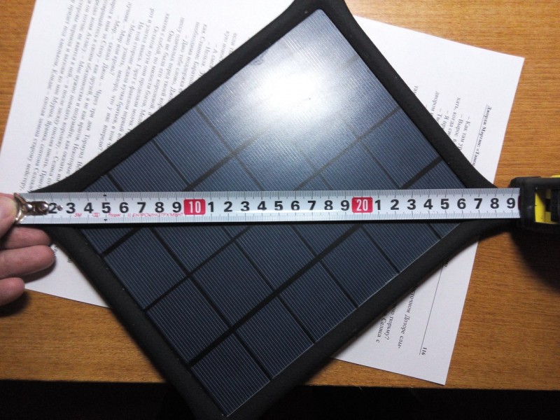 Tmart: Солнечная панель 5W 1А с USB и для зарядки мобильного