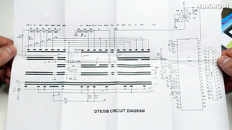 Схема Мультиметра Dt 830b Фото Принципиальной Схемы